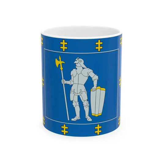 Alytus County flag (Lithuania) White Coffee Mug 11oz - Go Mug Yourself