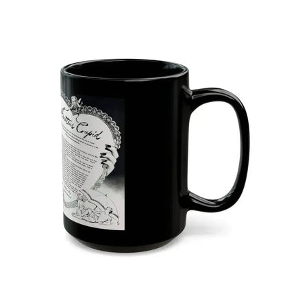 Amateur Cupid, Miss America magazine, March 1946 - Black Coffee Mug - Go Mug Yourself
