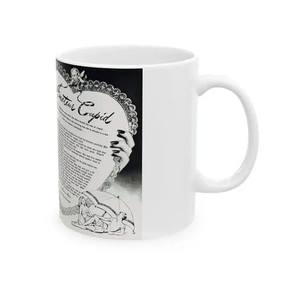 Amateur Cupid, Miss America magazine, March 1946 - White Coffee Mug - Go Mug Yourself