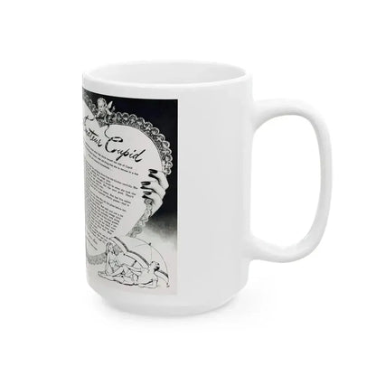 Amateur Cupid, Miss America magazine, March 1946 - White Coffee Mug - Go Mug Yourself