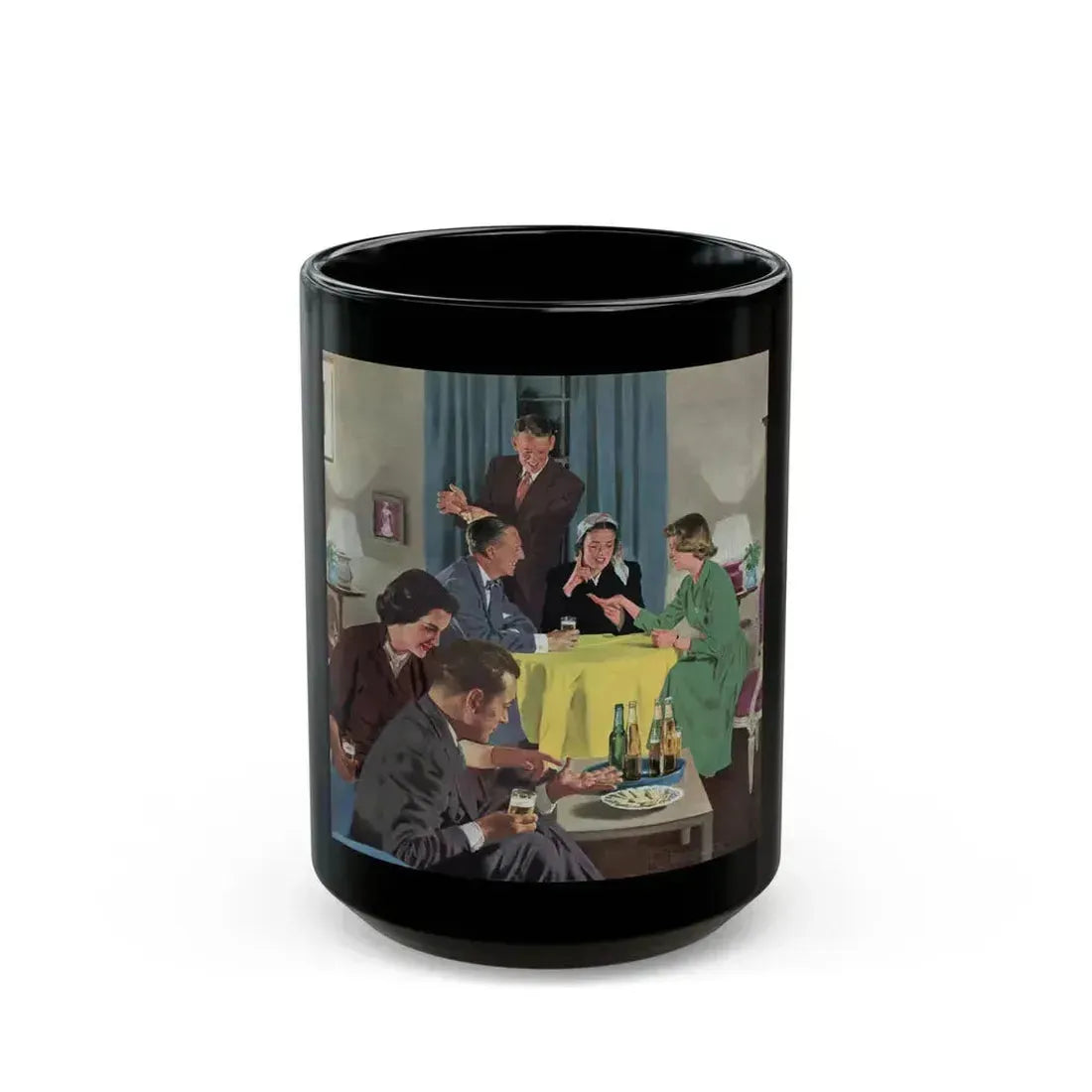 Amateur Fortune Teller, Collier's, April 12, 1952 - Black Coffee Mug 15oz - Go Mug Yourself