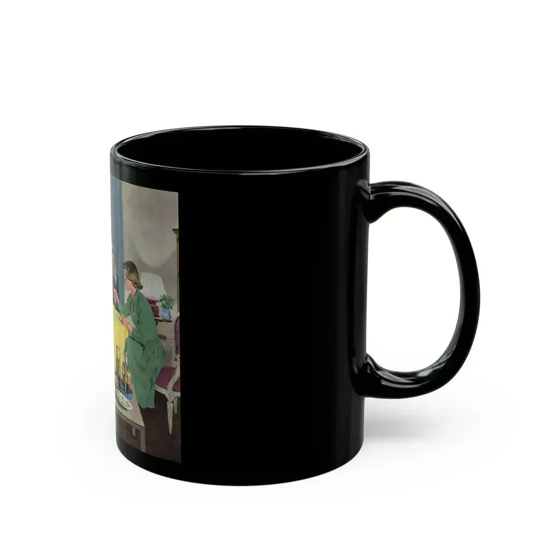 Amateur Fortune Teller, Collier's, April 12, 1952 - Black Coffee Mug - Go Mug Yourself