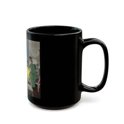 Amateur Fortune Teller, Collier's, April 12, 1952 - Black Coffee Mug - Go Mug Yourself