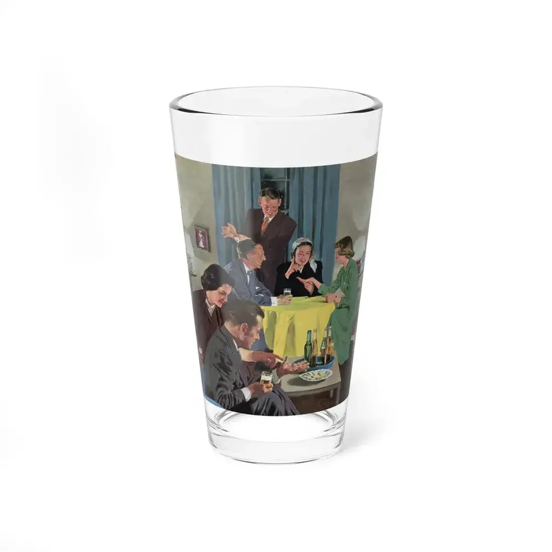 Amateur Fortune Teller, Collier's, April 12, 1952 (Magazine Illustration) Pint Glass 16oz 16oz - Go Mug Yourself