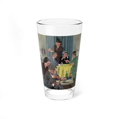 Amateur Fortune Teller, Collier's, April 12, 1952 (Magazine Illustration) Pint Glass 16oz 16oz - Go Mug Yourself