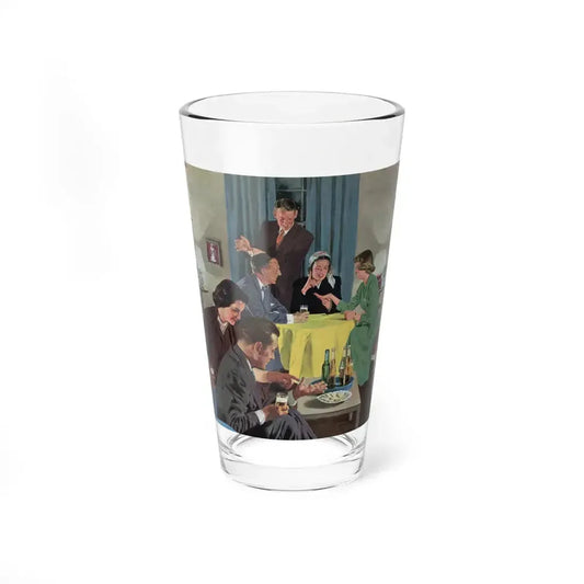 Amateur Fortune Teller, Collier's, April 12, 1952 (Magazine Illustration) Pint Glass 16oz 16oz - Go Mug Yourself
