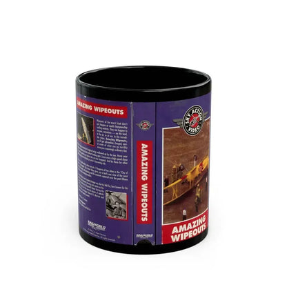 AMAZING WIPEOUTS (VHS COVER) - Black Coffee Mug 11oz - Go Mug Yourself