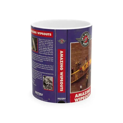AMAZING WIPEOUTS (VHS COVER) - White Coffee Mug 11oz - Go Mug Yourself