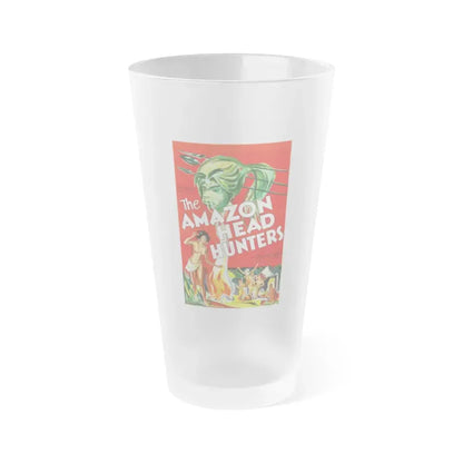 AMAZON HEAD HUNTERS 1932 Movie Poster - Frosted Pint Glass 16oz Default Title - Go Mug Yourself