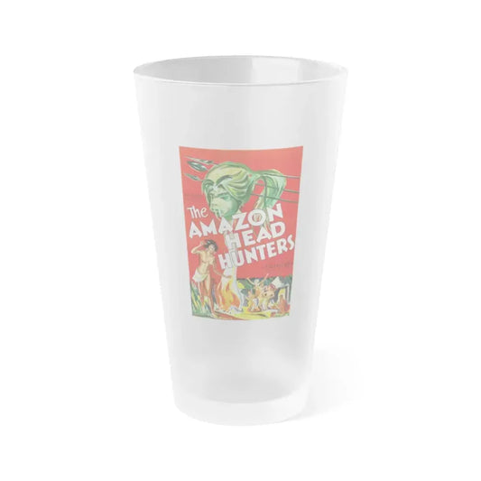 AMAZON HEAD HUNTERS 1932 Movie Poster - Frosted Pint Glass 16oz Default Title - Go Mug Yourself