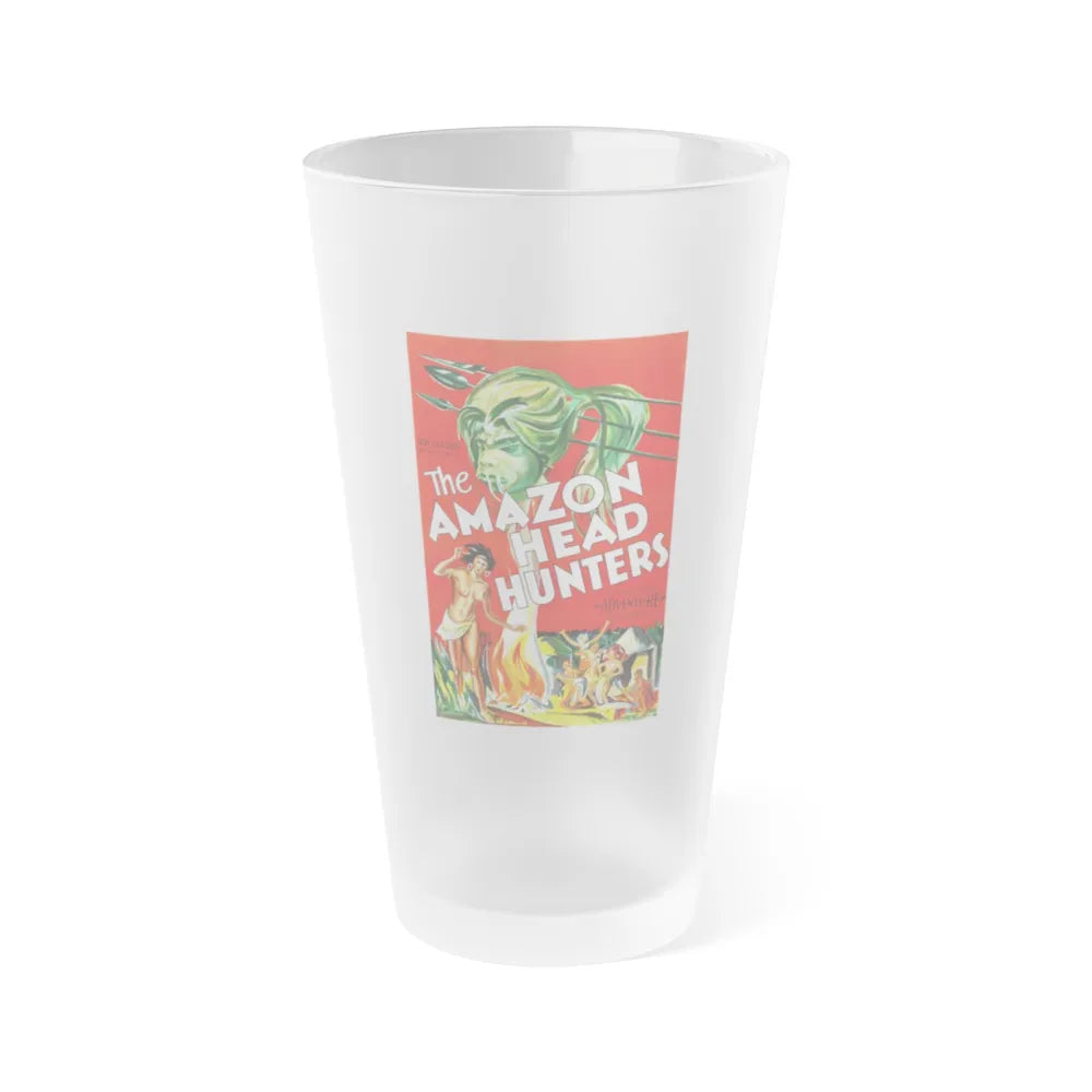 AMAZON HEAD HUNTERS 1932 Movie Poster - Frosted Pint Glass 16oz-Go Mug Yourself