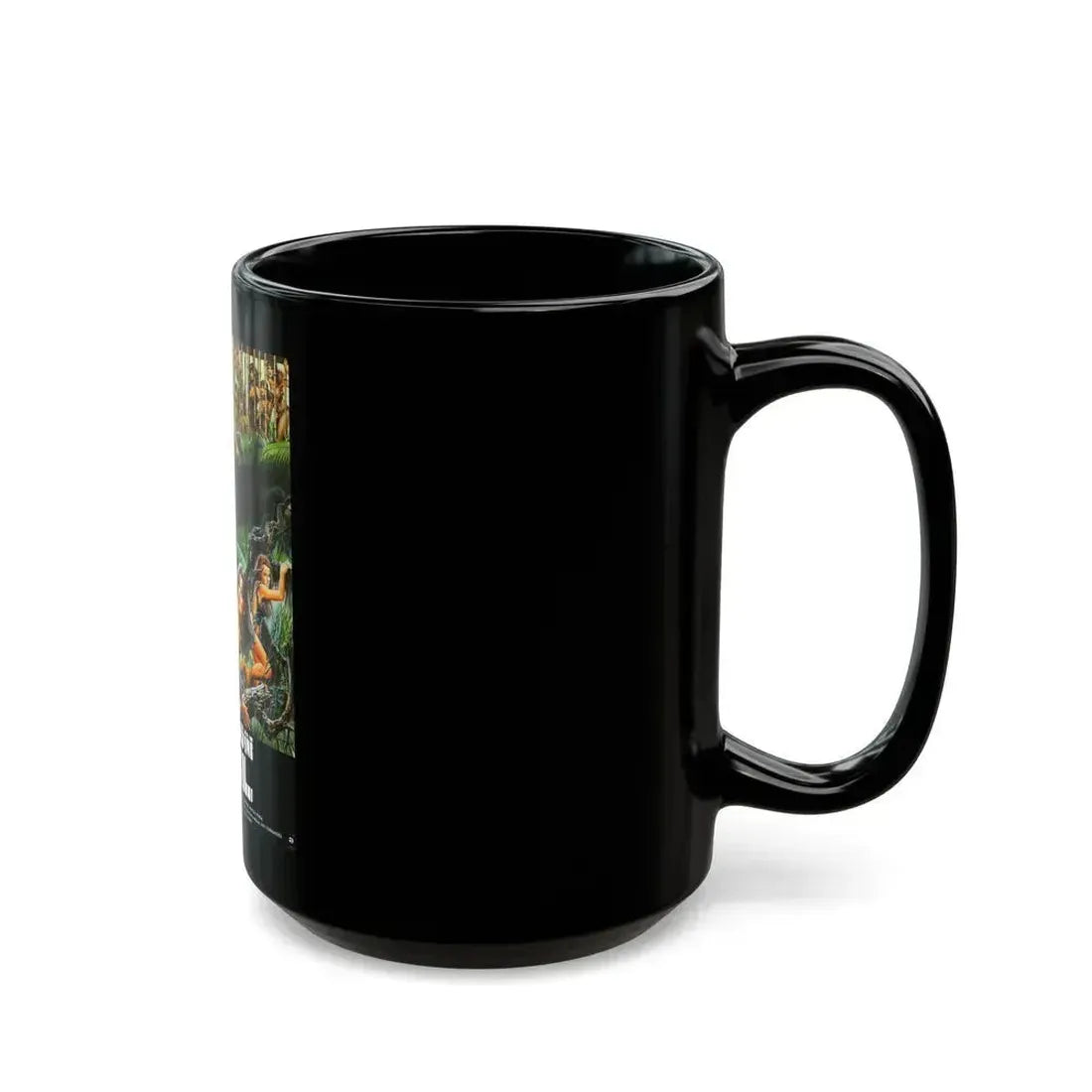 AMAZON JAIL 1985 Movie Poster - Black Coffee Mug - Go Mug Yourself
