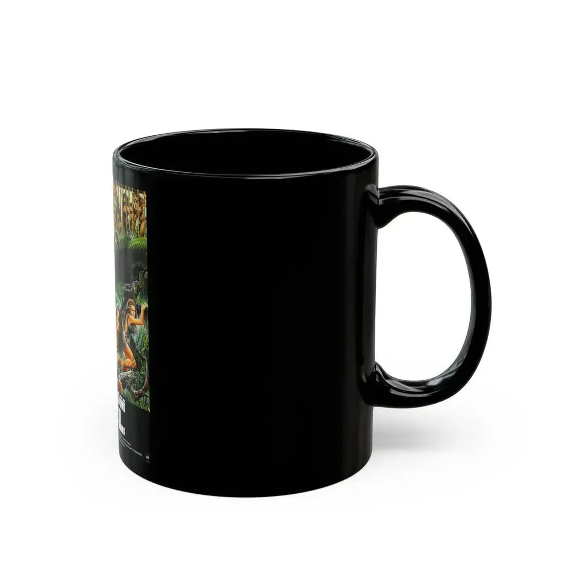 AMAZON JAIL 1985 Movie Poster - Black Coffee Mug - Go Mug Yourself