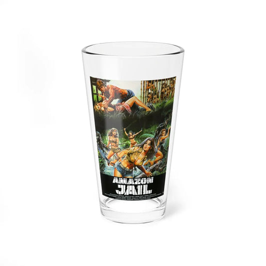 AMAZON JAIL 1985 Movie Poster - Pint Glass 16oz-16oz-Go Mug Yourself