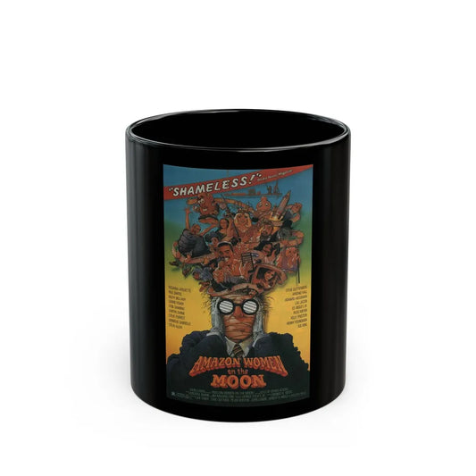 AMAZON WOMEN ON THE MOON 1987 Movie Poster - Black Coffee Mug-11oz-Go Mug Yourself