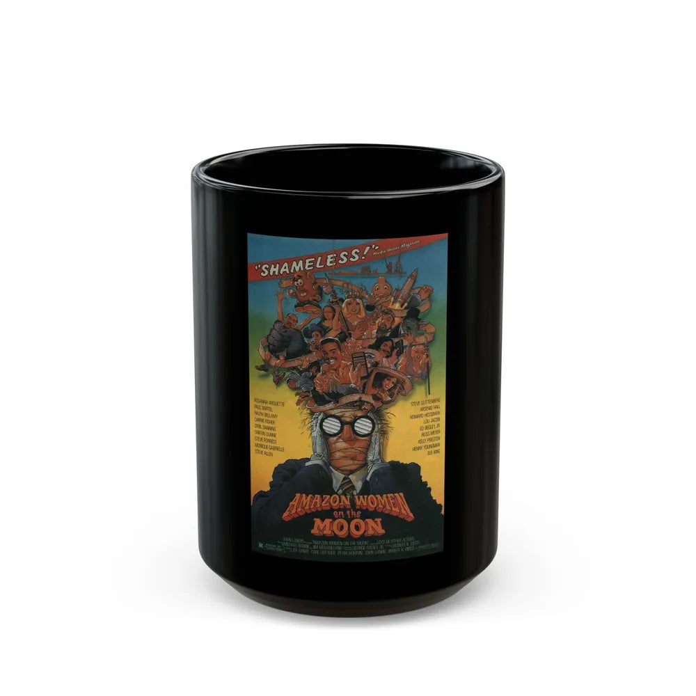 AMAZON WOMEN ON THE MOON 1987 Movie Poster - Black Coffee Mug-15oz-Go Mug Yourself