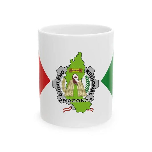 Amazonas bandera (Peru) White Coffee Mug 11oz - Go Mug Yourself