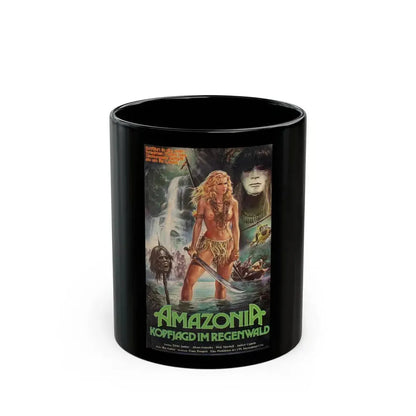 AMAZONIA 1985 Movie Poster - Black Coffee Mug 11oz - Go Mug Yourself