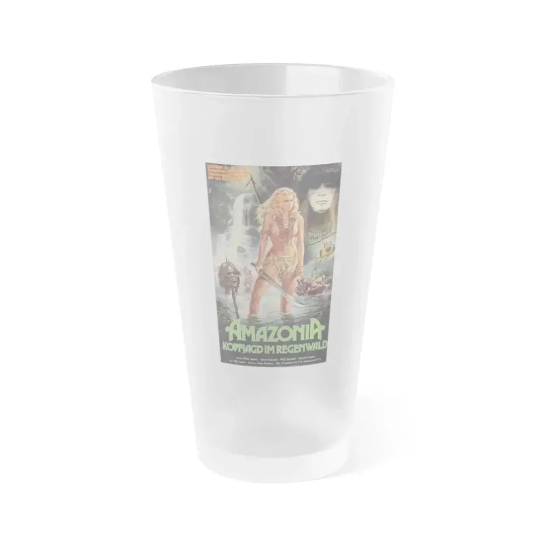 AMAZONIA 1985 Movie Poster - Frosted Pint Glass 16oz Default Title - Go Mug Yourself