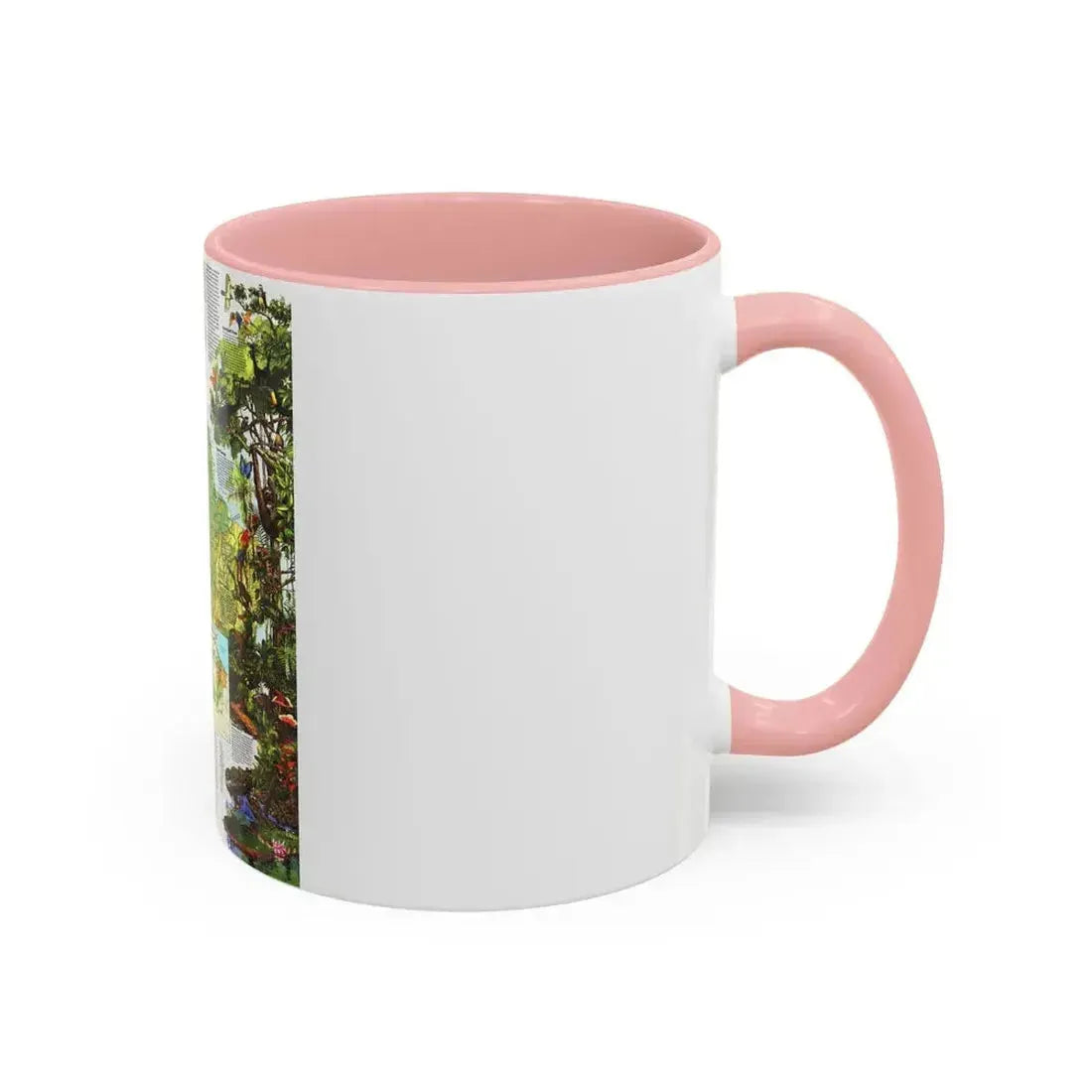 Amazonia - A World Resource at Risk (1992) (Map) Accent Coffee Mug - Go Mug Yourself