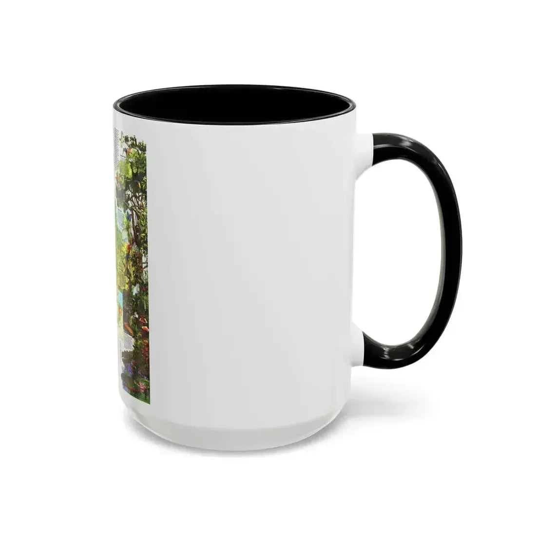 Amazonia - A World Resource at Risk (1992) (Map) Accent Coffee Mug - Go Mug Yourself