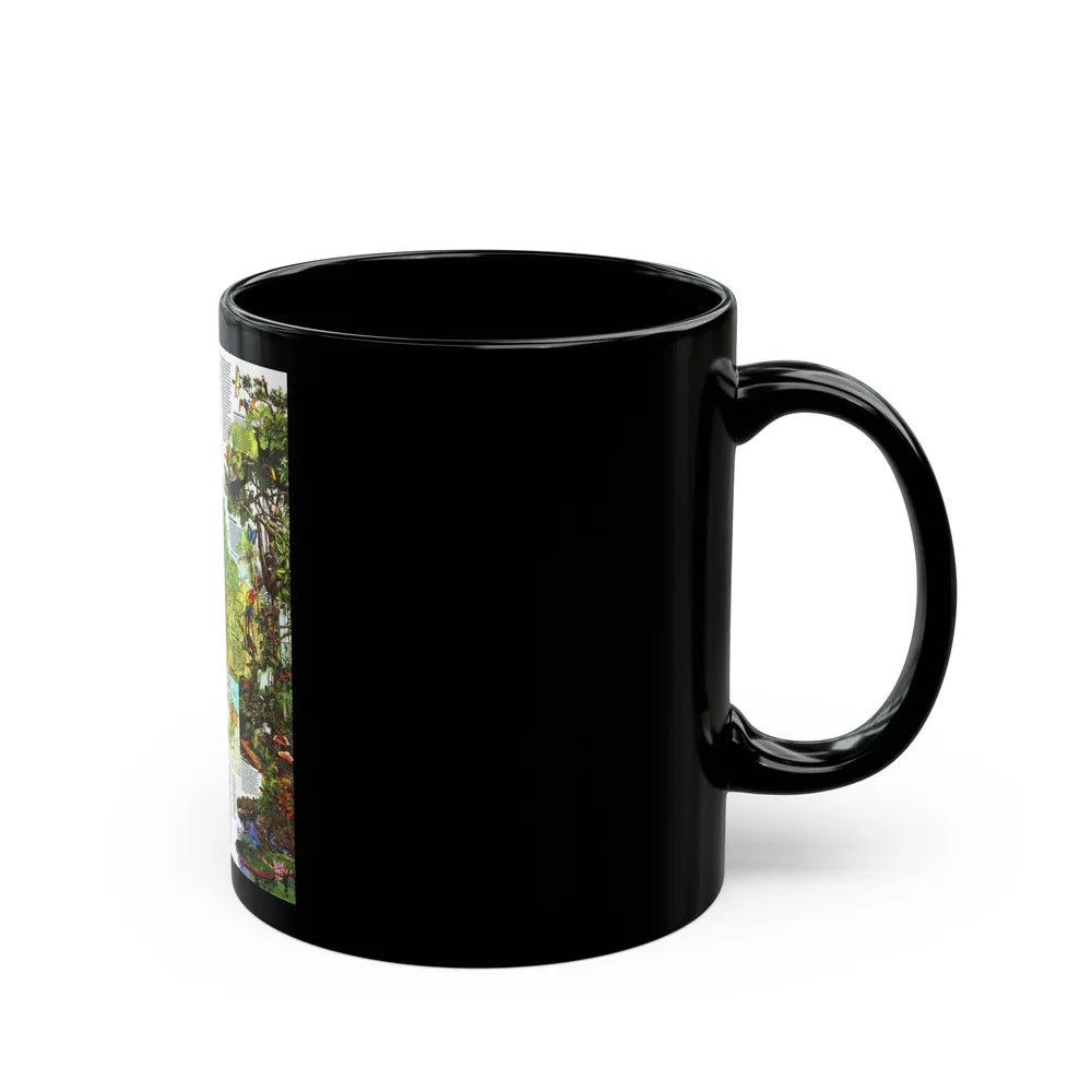 Amazonia - A World Resource at Risk (1992) (Map) Black Coffee Mug-Go Mug Yourself