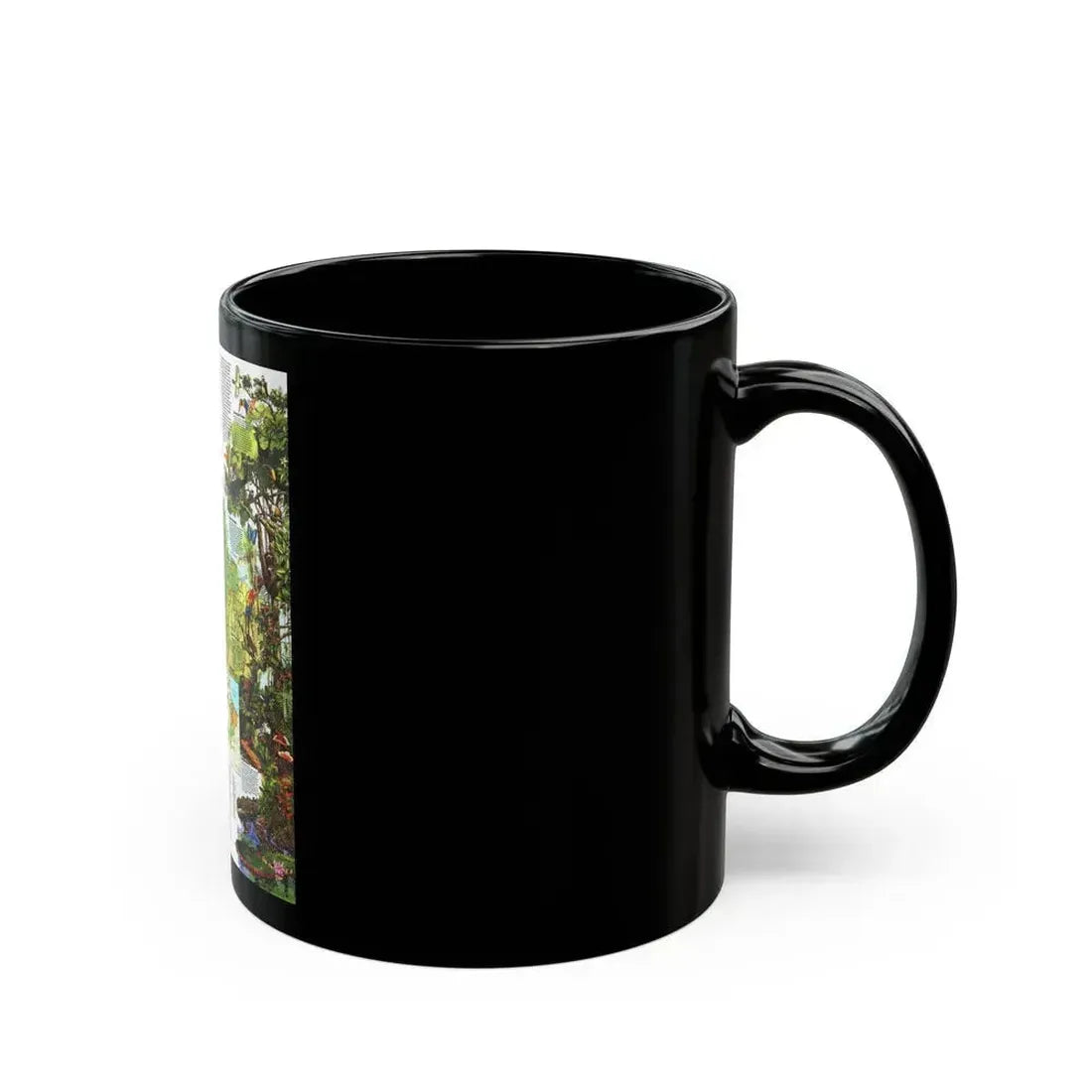 Amazonia - A World Resource at Risk (1992) (Map) Black Coffee Mug - Go Mug Yourself