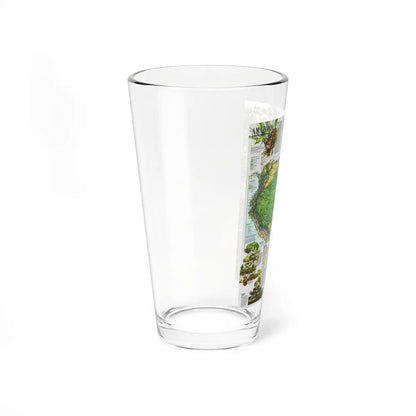 Amazonia - A World Resource at Risk (1992) (Map) Pint Glass 16oz-Go Mug Yourself