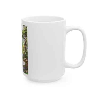 Amazonia - A World Resource at Risk (1992) (Map) White Coffee Mug-Go Mug Yourself