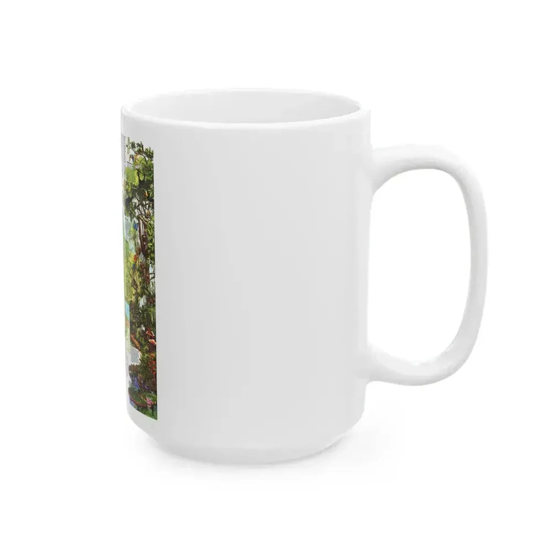 Amazonia - A World Resource at Risk (1992) (Map) White Coffee Mug - Go Mug Yourself