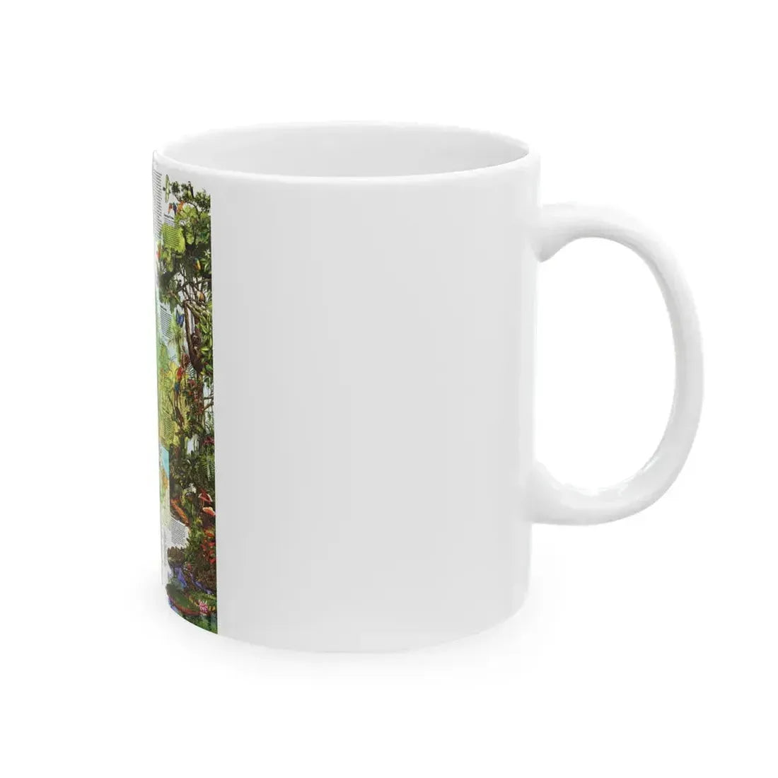 Amazonia - A World Resource at Risk (1992) (Map) White Coffee Mug - Go Mug Yourself