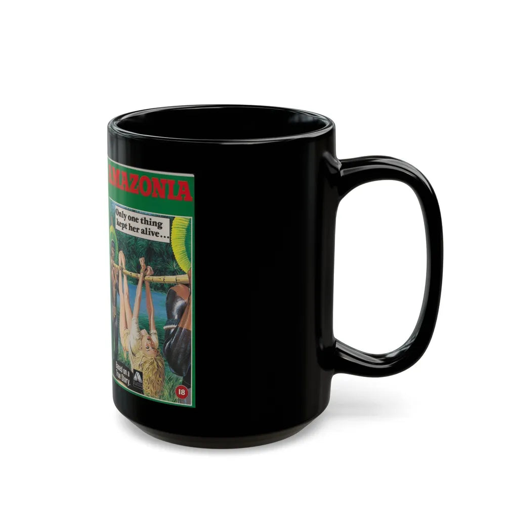 AMAZONIA (VHS COVER) - Black Coffee Mug-Go Mug Yourself