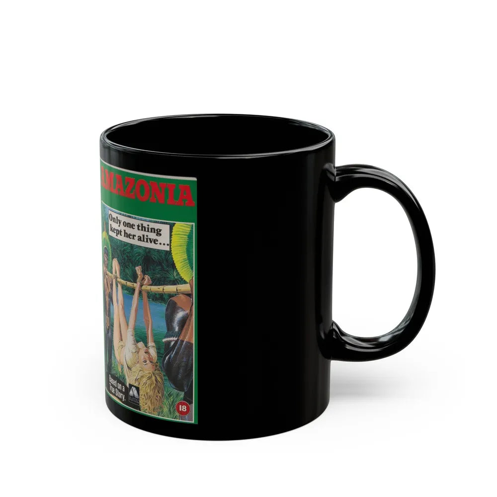 AMAZONIA (VHS COVER) - Black Coffee Mug-Go Mug Yourself