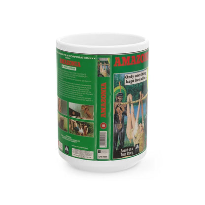 AMAZONIA (VHS COVER) - White Coffee Mug-15oz-Go Mug Yourself