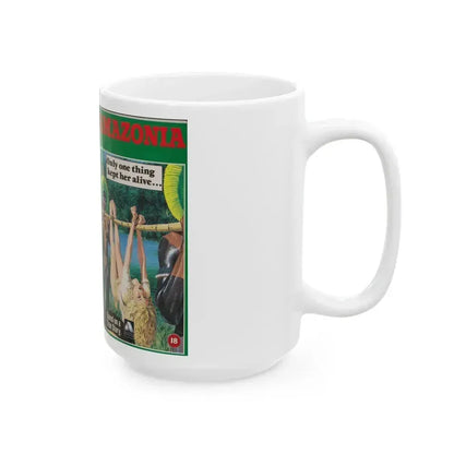 AMAZONIA (VHS COVER) - White Coffee Mug - Go Mug Yourself