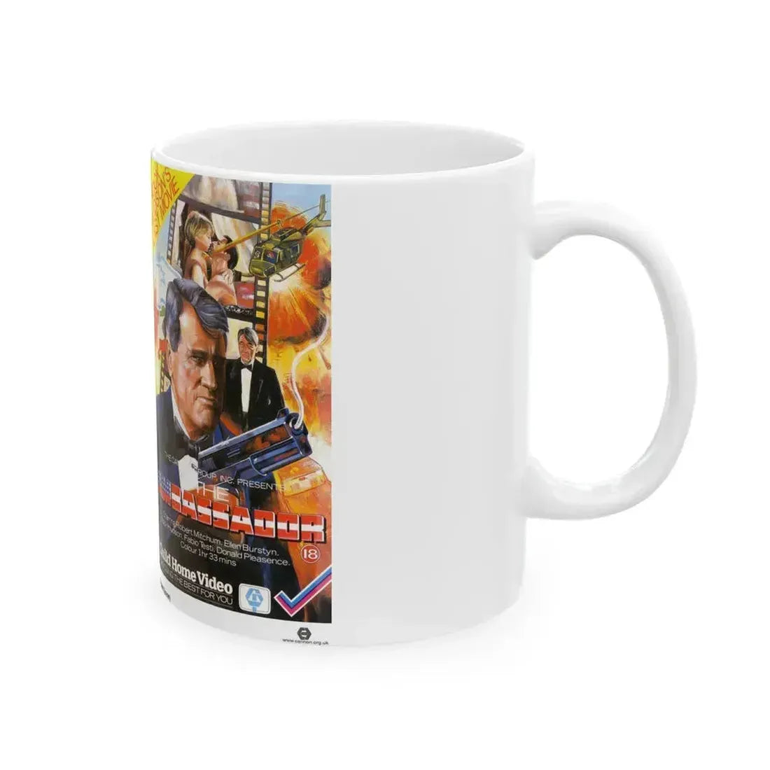 AMBASSADOR (VHS COVER) - White Coffee Mug - Go Mug Yourself