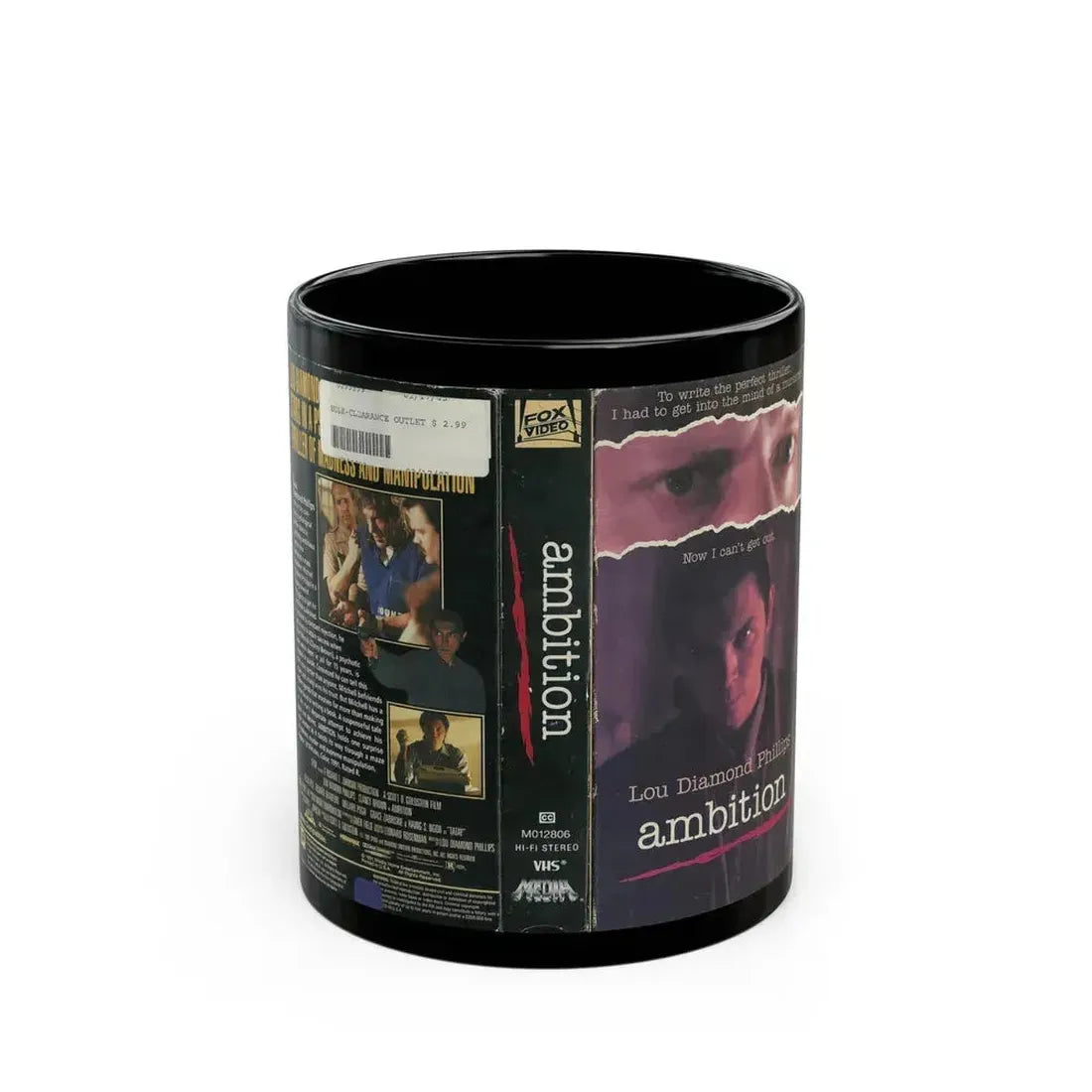AMBITION (VHS COVER) - Black Coffee Mug 11oz - Go Mug Yourself