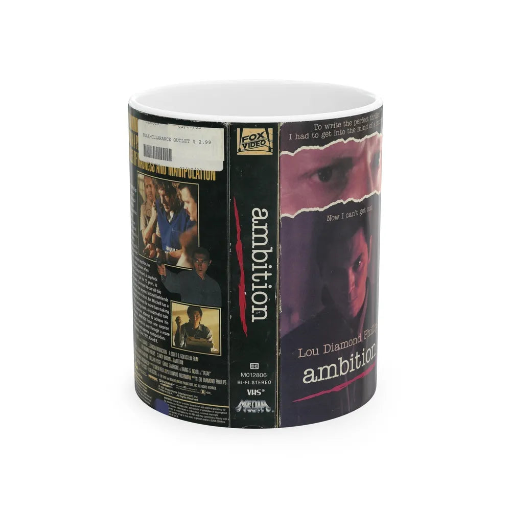 AMBITION (VHS COVER) - White Coffee Mug-11oz-Go Mug Yourself