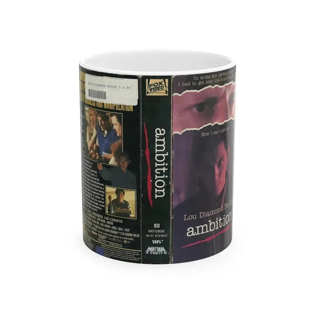 AMBITION (VHS COVER) - White Coffee Mug 11oz - Go Mug Yourself