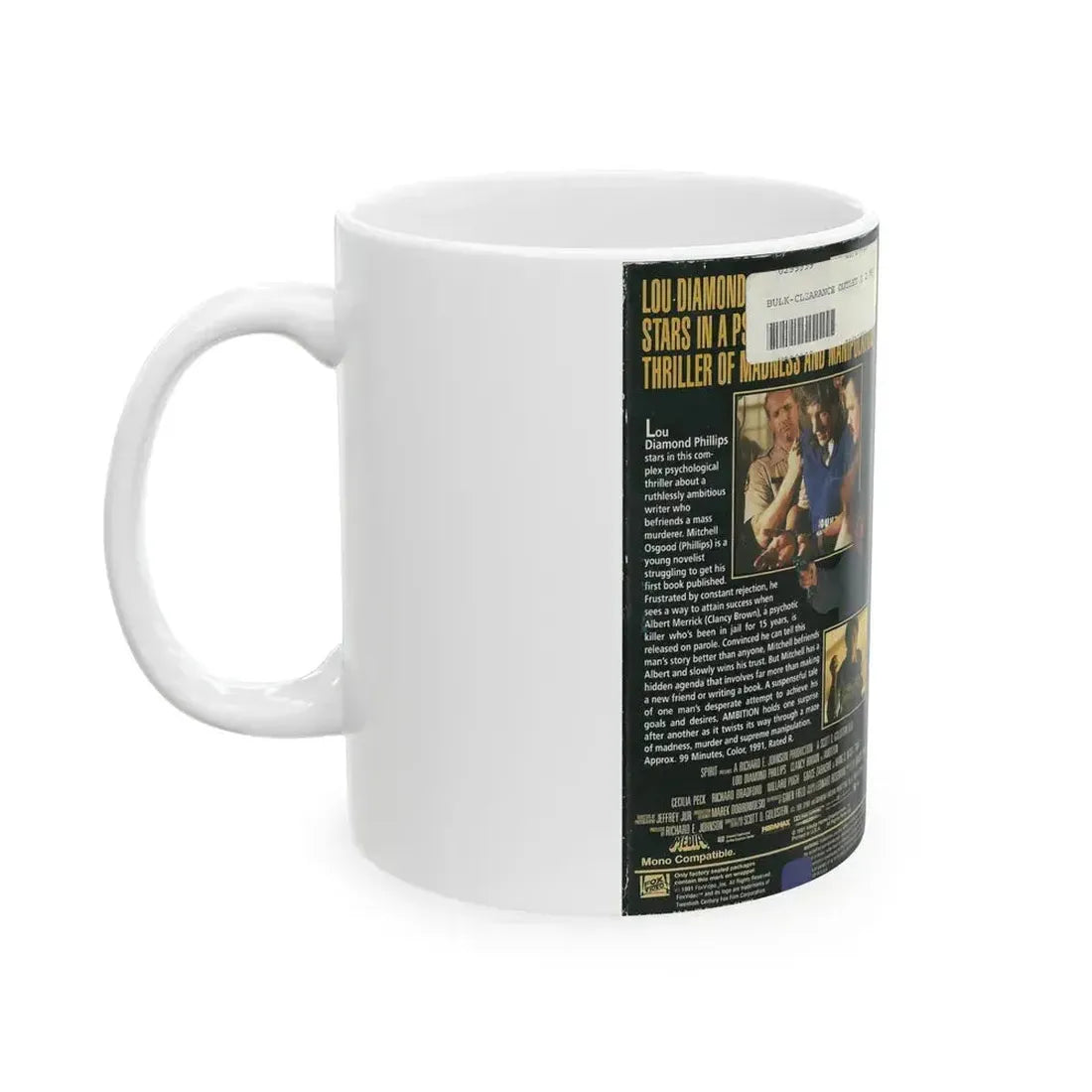 AMBITION (VHS COVER) - White Coffee Mug - Go Mug Yourself