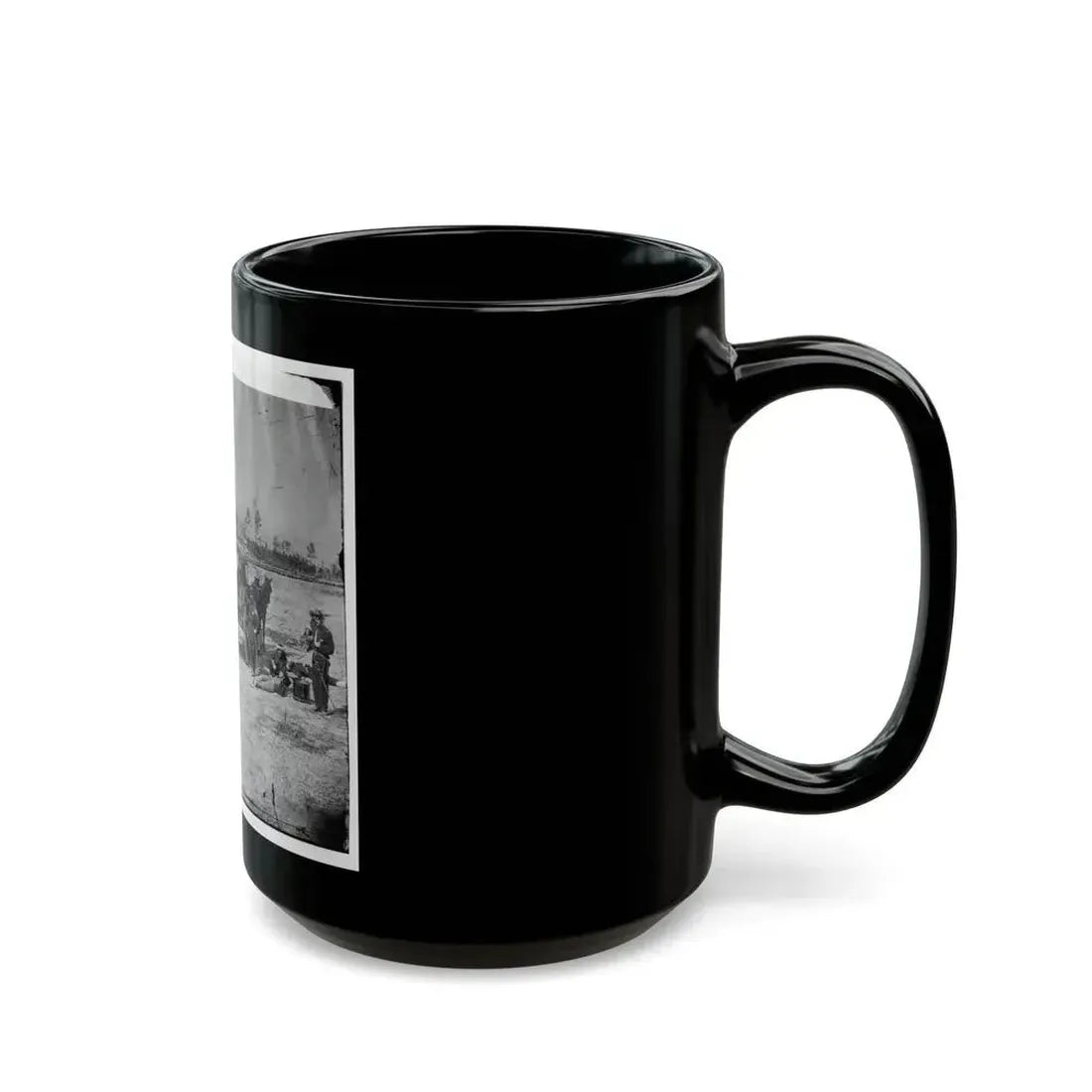 Ambulance Corps. Method Of Removing Wounded From The Field (U.S. Civil War) Black Coffee Mug - Go Mug Yourself