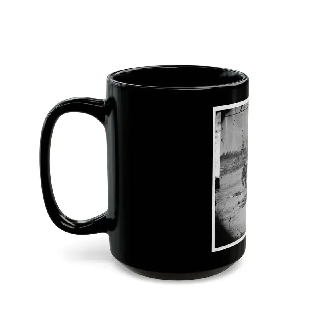 Ambulance Corps. Method Of Removing Wounded From The Field (U.S. Civil War) Black Coffee Mug - Go Mug Yourself