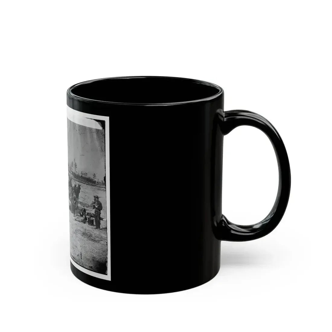 Ambulance Corps. Method Of Removing Wounded From The Field (U.S. Civil War) Black Coffee Mug - Go Mug Yourself