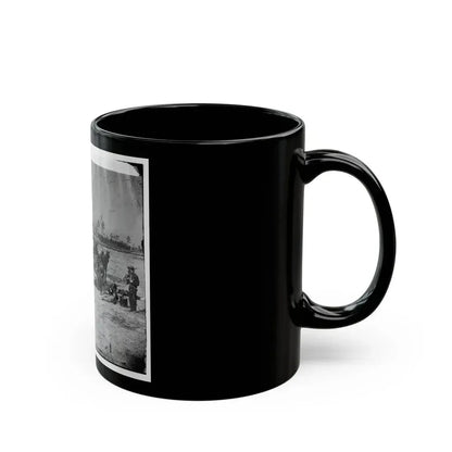 Ambulance Corps. Method Of Removing Wounded From The Field (U.S. Civil War) Black Coffee Mug - Go Mug Yourself