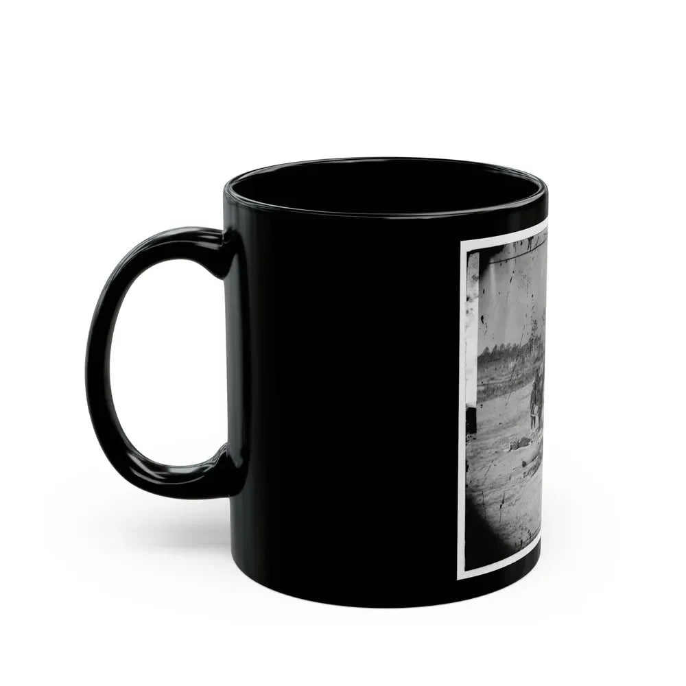 Ambulance Corps. Method Of Removing Wounded From The Field (U.S. Civil War) Black Coffee Mug - Go Mug Yourself