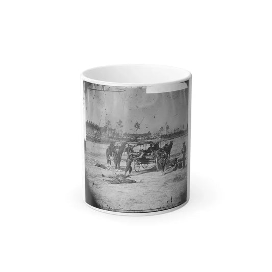 Ambulance Corps. Method of Removing Wounded From the Field (U.S. Civil War) Color Changing Coffee Mug 11oz Default Title 11oz - Go Mug Yourself