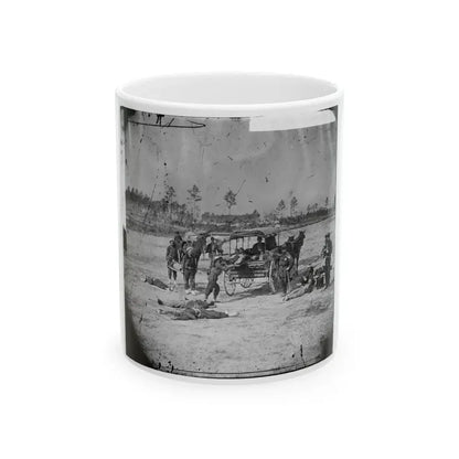 Ambulance Corps. Method Of Removing Wounded From The Field (U.S. Civil War) White Coffee Mug 11oz - Go Mug Yourself