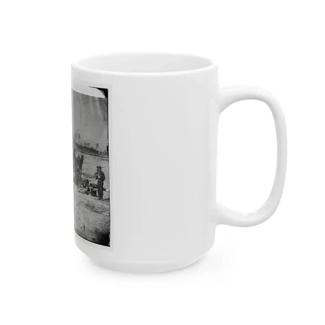 Ambulance Corps. Method Of Removing Wounded From The Field (U.S. Civil War) White Coffee Mug - Go Mug Yourself