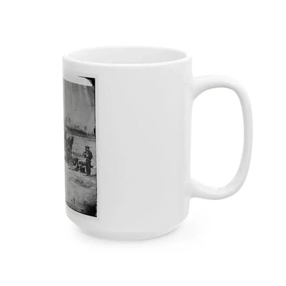 Ambulance Corps. Method Of Removing Wounded From The Field (U.S. Civil War) White Coffee Mug - Go Mug Yourself