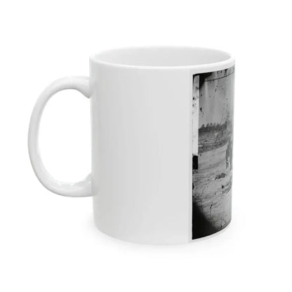 Ambulance Corps. Method Of Removing Wounded From The Field (U.S. Civil War) White Coffee Mug - Go Mug Yourself